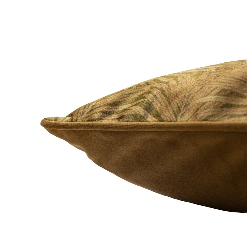 Quaniece Gold Rectangular Cushion, Feather
