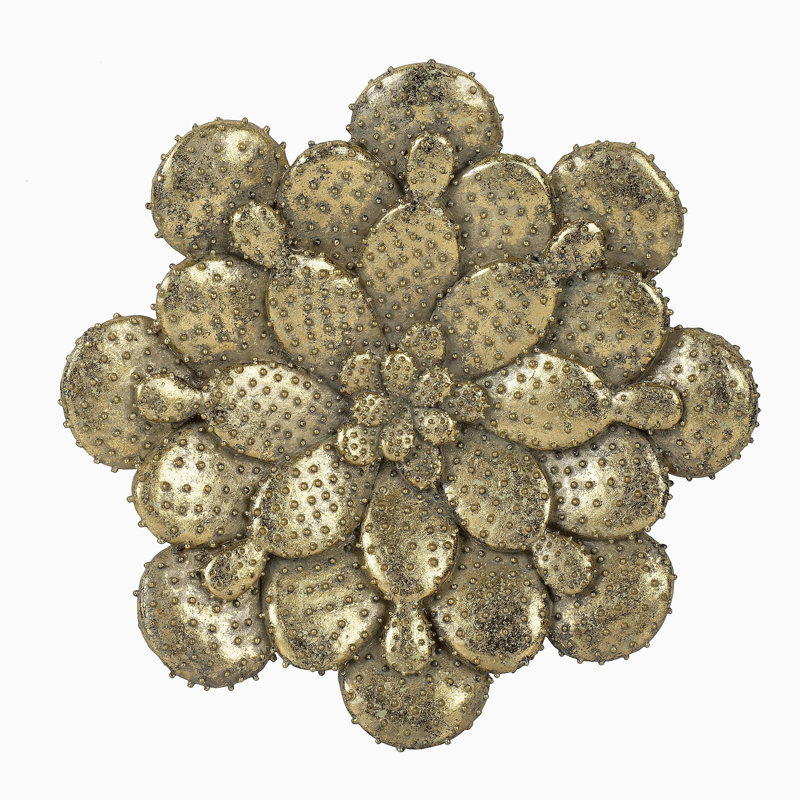 Plaque murale succulente D10x1,6 po
