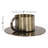 Italo Short Antique Brass Candle Holder with Handle