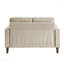 Ensemble de canapé 3 pièces Taupe Corduroy - canapé, causeuse, chaise, coussin confortable, structure en bois massif-826673441