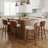 Devault Swivel Upholstered Counter Stool With Wood Frame-123161754