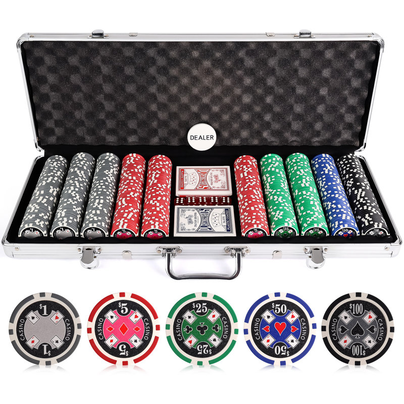 JP Commerce Clay and Composite 20 Poker Chips