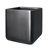Kute Nest Indoor/Outdoor H15" Cubo Fiberstone Planter - Tricorn Black - Pot Opening 12"-2110195491-2110195488