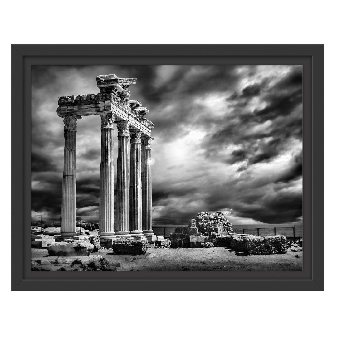 Gerahmtes Wandbild Apollon Tempel Ruine in Side