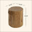 Table d'appoint MGO, table d'appoint en bois peinte à la main pour une utilisation intérieure et extérieure