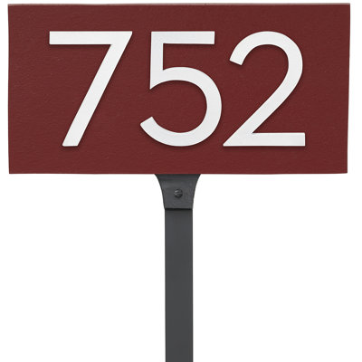 Floating 1-Line Lawn Address Sign