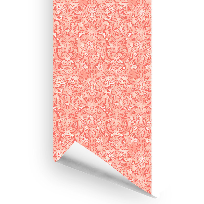 Simonton Damask Roll, Coral