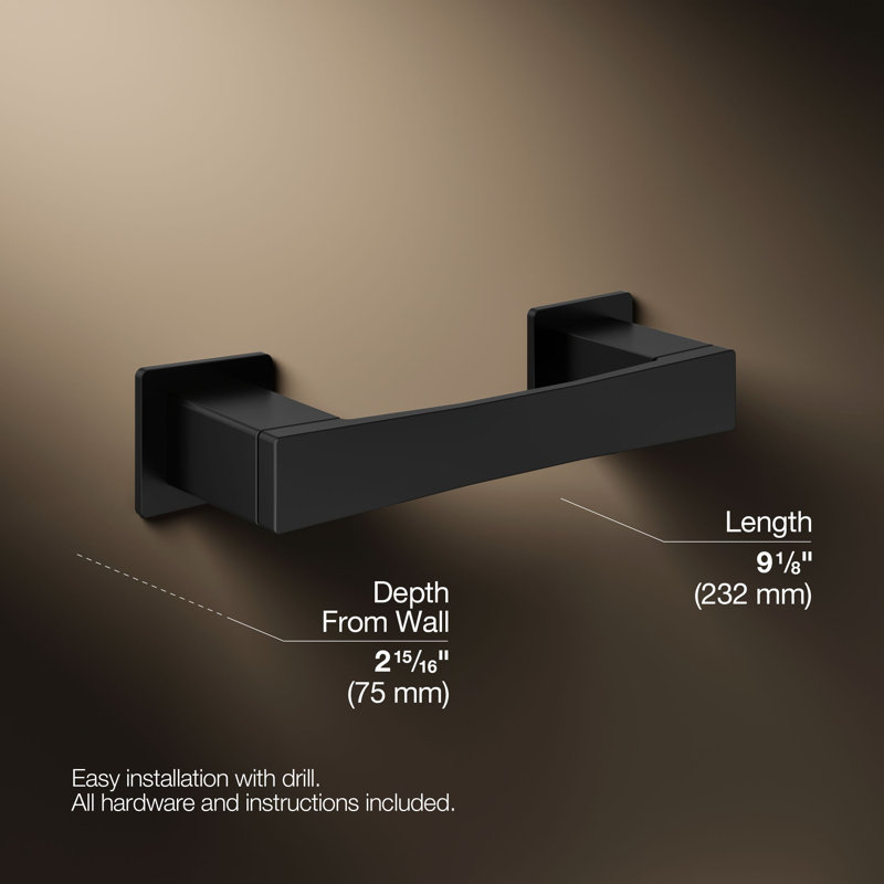 Ensemble de salle de bain Honesty, Noir mat