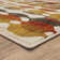 Tapis abstrait moderne à motif gingembre acoustique