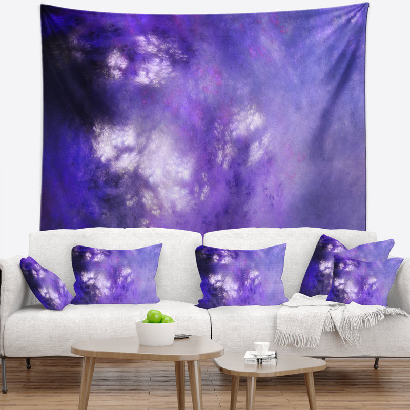 Tapisserie de ciel abstrait avec étoiles, H 32 po x l 39 po