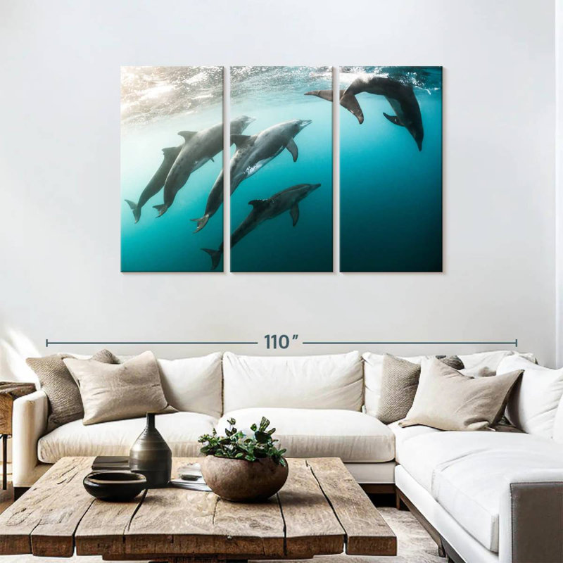 Brampt Dolphin Playmates, 48" H x 74" W
