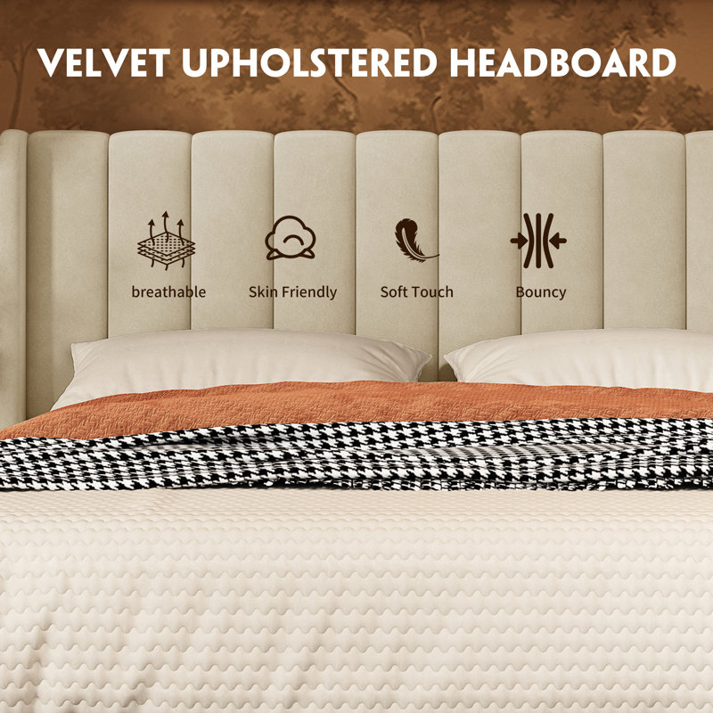 Jeilyn Upholstered Platform Bed with Storage