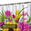 Rideau de douche rétro avec 12 crochets Vintage Bouquet-301983059