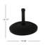 Porte-parapluie en béton et en acier robuste - 55 lb de poids lourd, noir, supporte des parapluies jusqu'à 12 pi et est sécuritaire avec un bouton de serrage, 20,24 po L x P 14,33 po, poids de la base noire, capacité de 19,70 à 3,54-1011949450