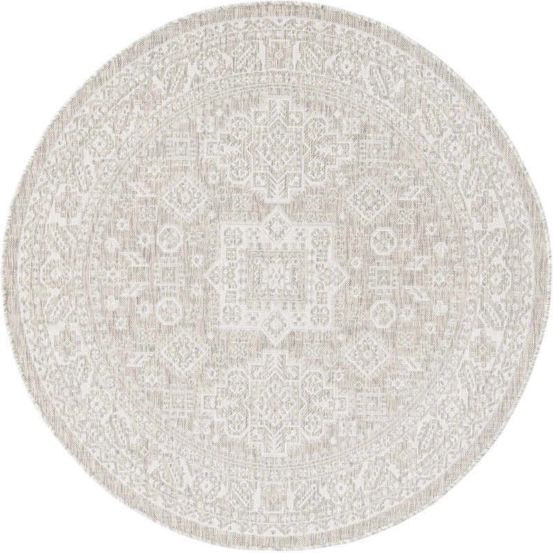 Tapis d'extérieur Chand, Rond 5 pi 3 po