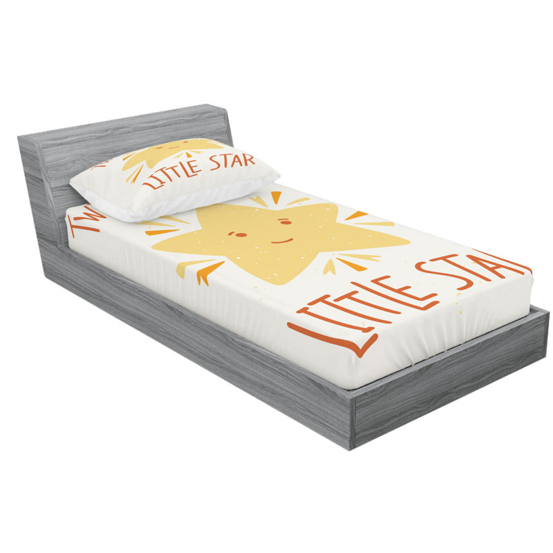 Nursery Microfiber Sheet Set, Twin Sheet Set with Fitted Sheet