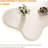 Modern Cloud-Shaped Solid Wood Coffee Table - Cream White Irregular Living Room Low Table, Minimalist Wabi-Sabi Style Creative Side Table