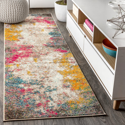 Lasley Contemporary POP Modern Abstract Yellow/Multi Rug