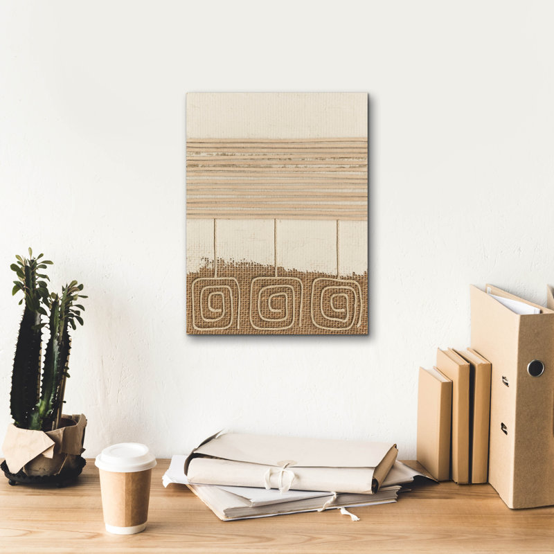  «Tribal Sign 2» par Alonzo Saunders, art mural sur toile, 12 po x 16 po, H 16 po x l 12 po