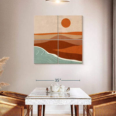 Boho, paysage abstrait