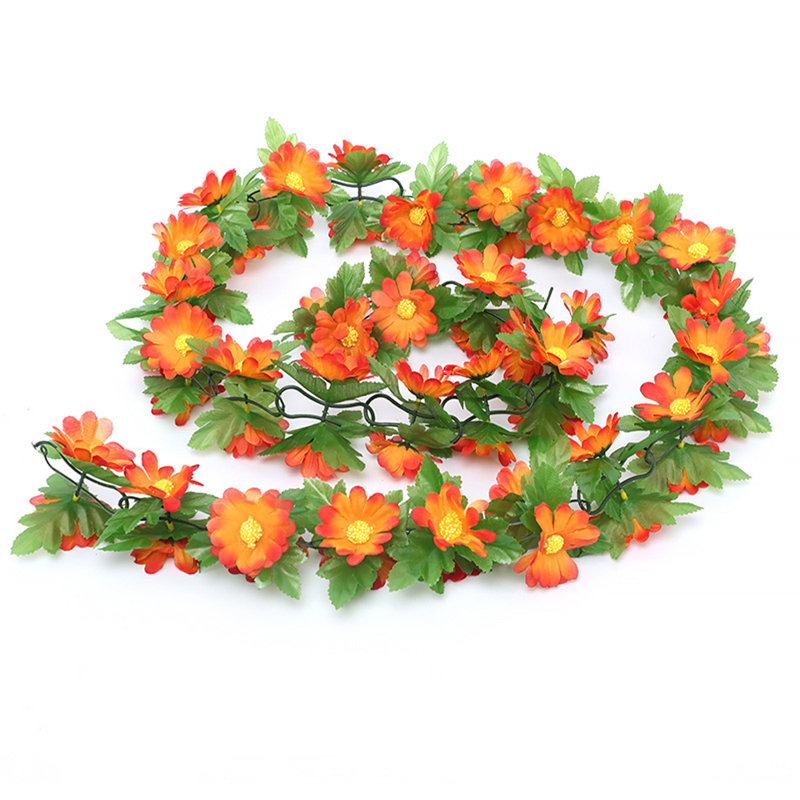 82.6'' in. Faux Garland, Orange
