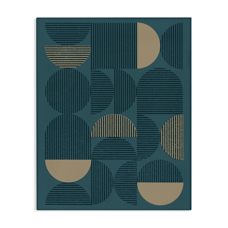 Art mural sur toile flottant bleu moderne par Vision Studio, H 48 po x l 36 po