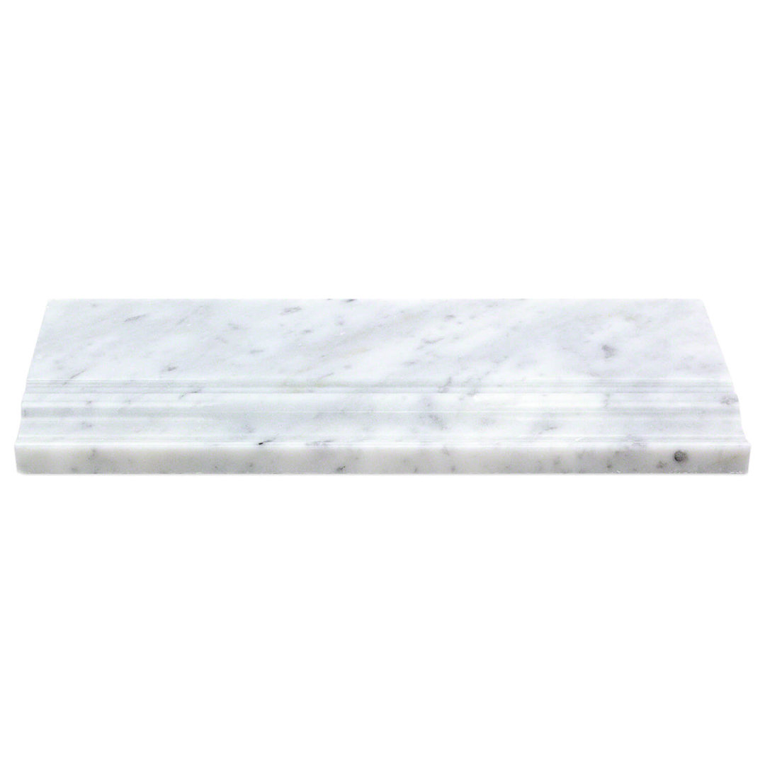 12" x 4.75" Marble Specialty Trim Bond Tile 