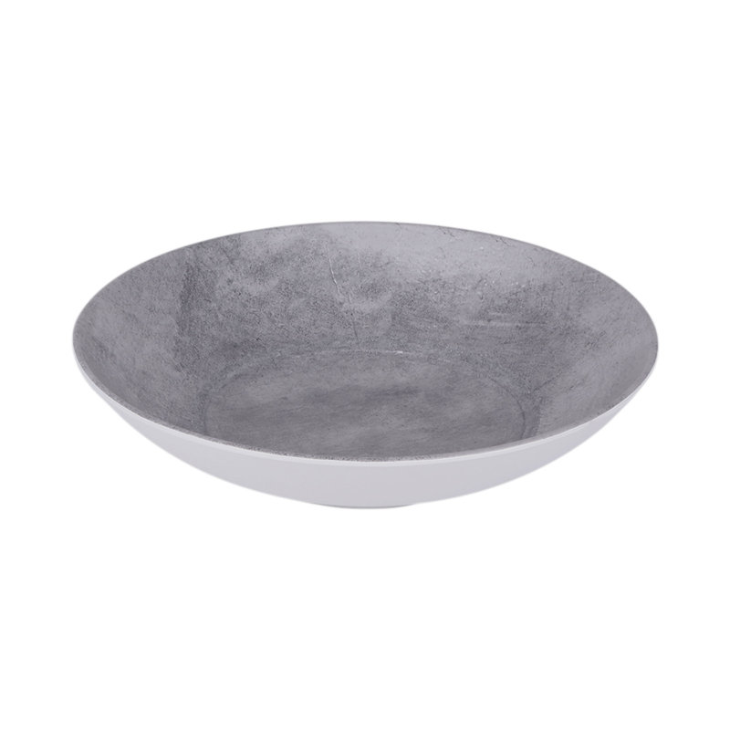 Elite Global Solutions Melamine Serving Dish Buffet Accessory, Cement