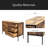 Industrial Style 6 Drawer Double Dresser