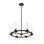 Fouges 6 - Light Dimmable Wagon Wheel Chandelier