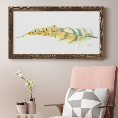 Tail Feather III - Peinture sur toile encadrée