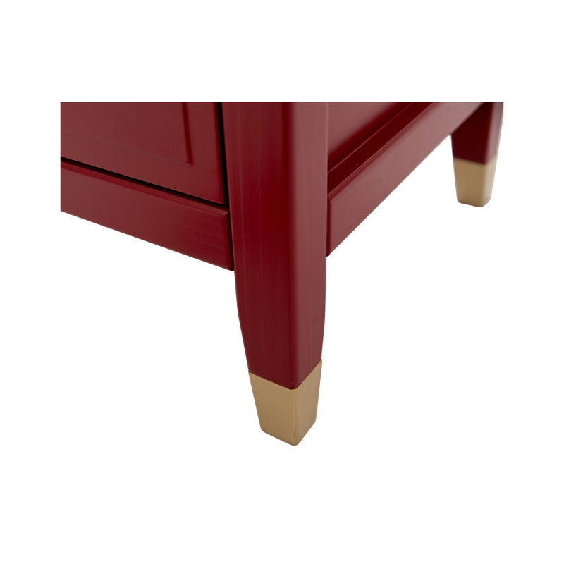 6 Drawer 105Cm W Double Dresser, Red