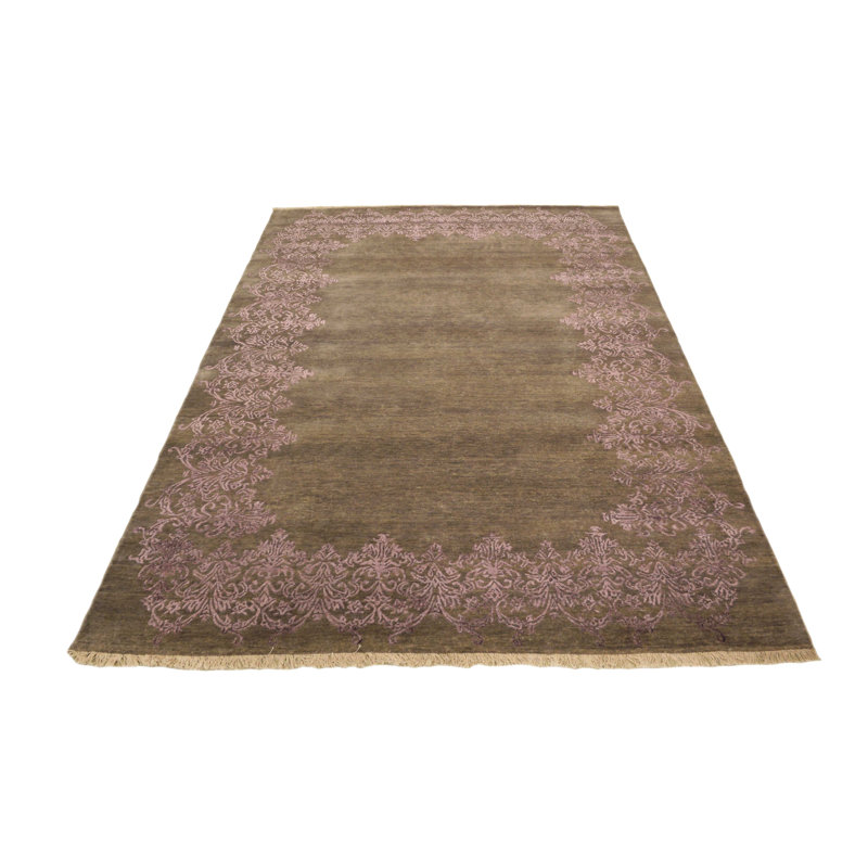 Damask Hand Woven 170cm X 240cm Area Rug