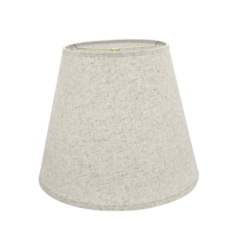 Abat-jour cloche en tissu de 15 po (araignée) de couleur beige