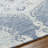 Rectangle Dolme Oriental Hand Tufted Wool Area Rug in Blue/White-1229076174