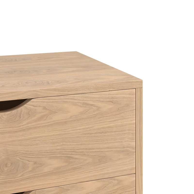 Indra 22.75'' W Nightstand | Modern 2-Drawer Design