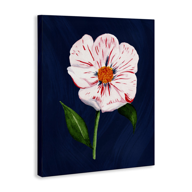  Art mural simple sur toile de fleurs de cerisier par Michelle Ingari Designs, H 48 po x l 36 po