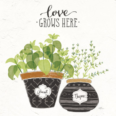 " Fine Herbs V Crop " by Janelle Penner Painting Print