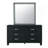 BLACK FRAMED MIRROR