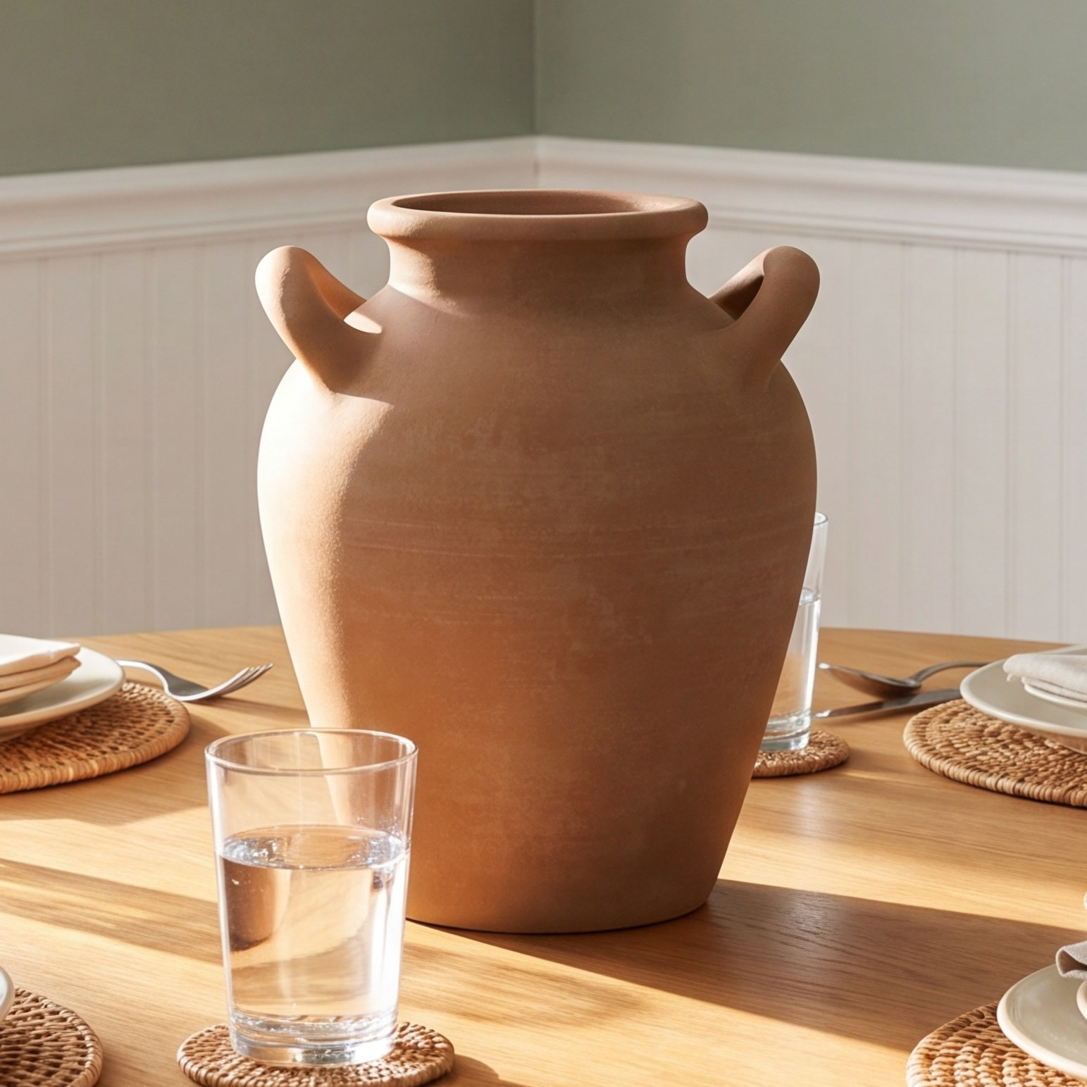 Jokia 11.02'' Terracotta Table Vase