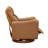 Maxine 32.7'' W Swivel Top-Grade Leather Manual Push Back Recliner with Solid Wood Base