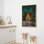 Hiver, art mural, impression sur toile encadrée, décoration de Noël