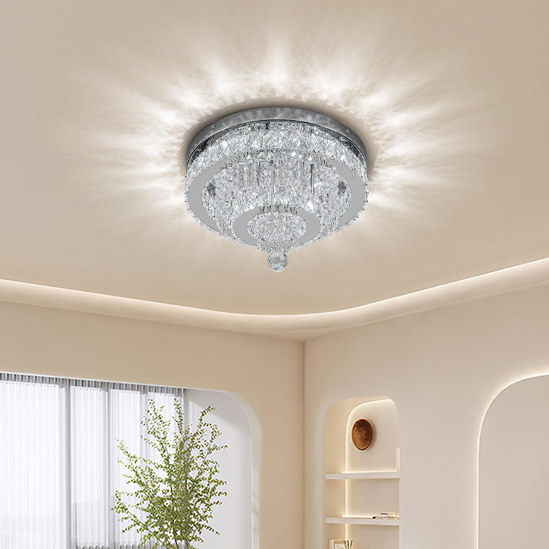 Crystal Semi Flush Mount
