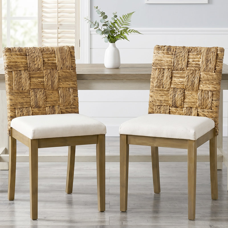 Chaise rembourrée en bois massif 17,9 po
