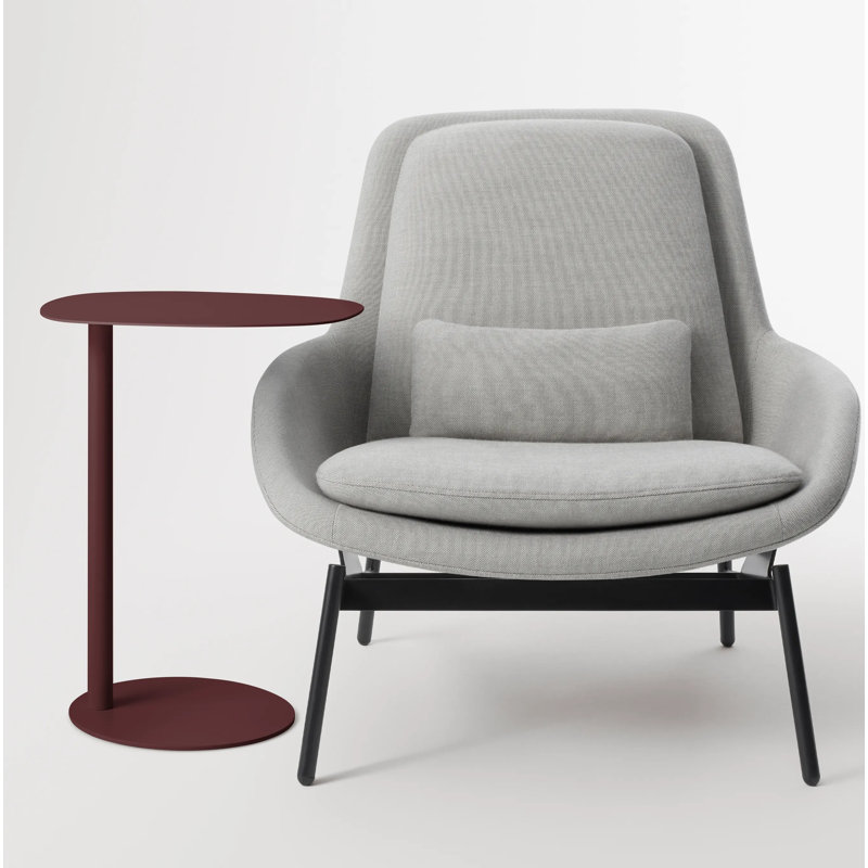 Swole Steel Top Single, Oxblood, 25" H x 20" W x 15" D