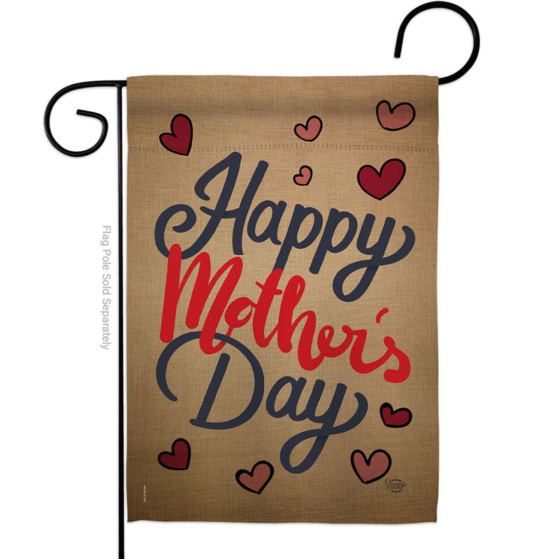 Double Sided Polyester Mother's Day, 18.5" H x 13" W