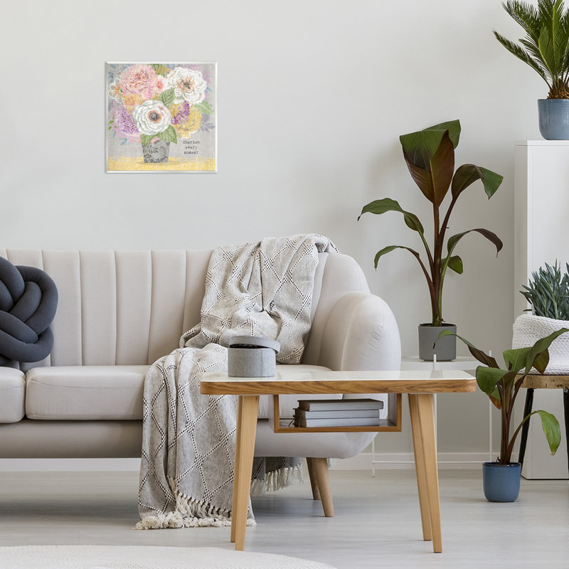 Plaque murale Cherish Every Moment Inspiration, design par Suzanne Nicoll