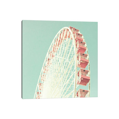 Blush Pink Ferris by Caroline Mint - Wrapped Canvas Print