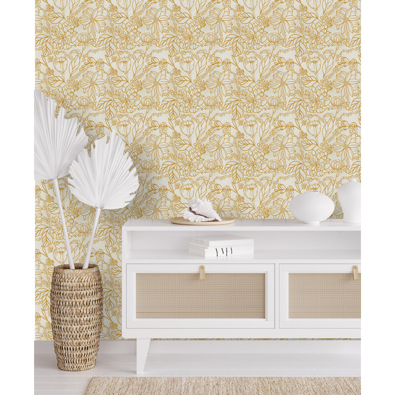 Panneau de papier peint, L 10,4 po x l 25 po, Vinyle
