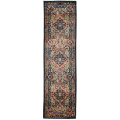 Gold/Blue/Red Rug